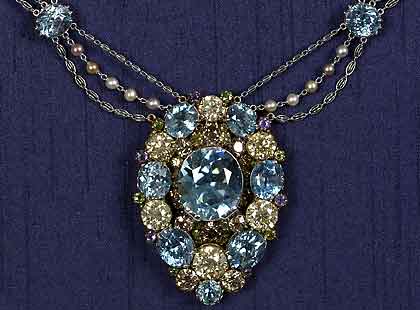 Zircon necklace the December birthstone