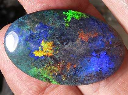 Polished ppal Cabochon.